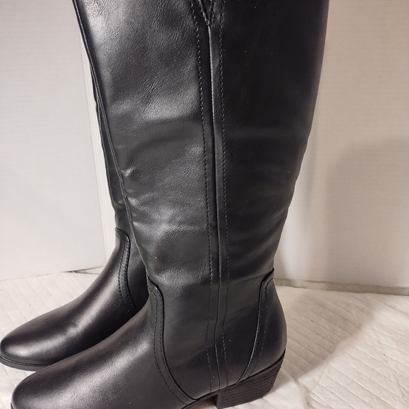 Dr Scholl's tall black riding boots 8M women new - Picture 2 of 7